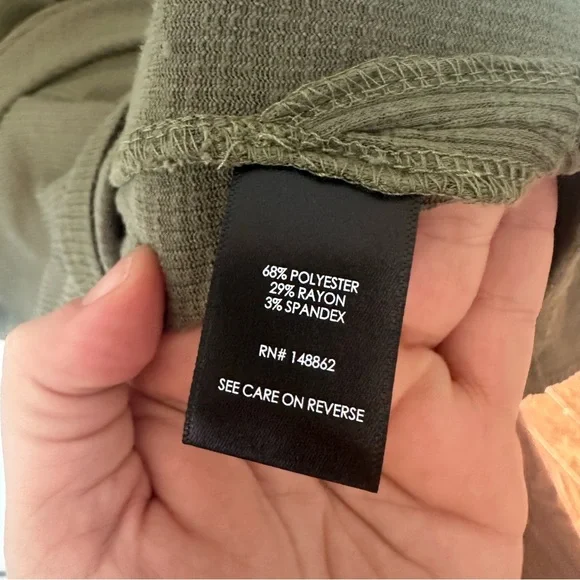 Torrid Green At The Knee Slub Rib Side Slit T-Shirt Dress Size 1 1X 14-16 - Picture 11 of 11